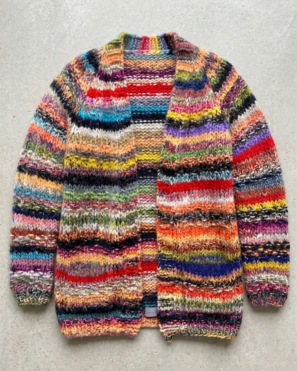 Luna’s Textured Knit Open-Front Relaxed Fit Cardigan