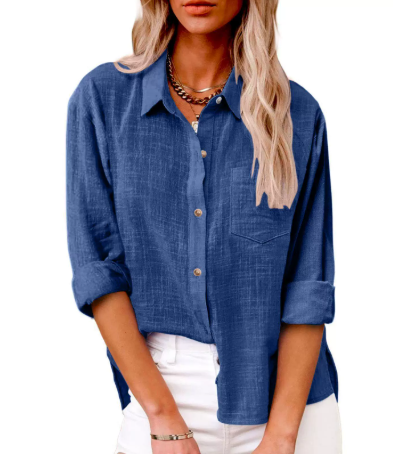 Luna’s Urban Ease Button-Front Blouse